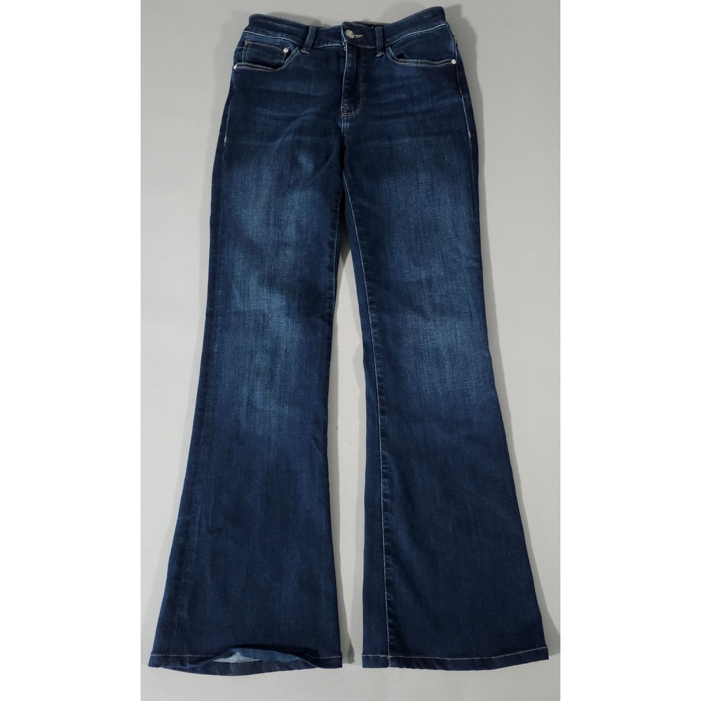 Mavi‎ Sydney Flare Jeans Womens 27 Dark Wash High Rise Stretch Blue Denim